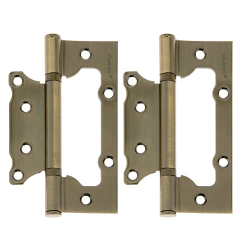 Петля без врезки 125*75*2,5мм БРОНЗА АВ (комплект 2шт.) AVERS *1/6/48