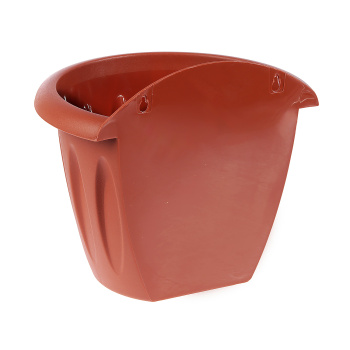 Кашпо пластм. настенное "Фелиция" 3,5л 240x17500мм h207мм Терракот С122Т ("Мартика")*1/32