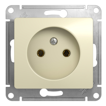 Механизм розетки "Glossa" 1-м. беж. б/з GSL000241 *1/20