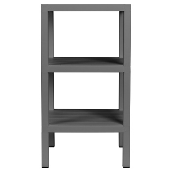 Этажерка пластм. "Nature" 3-х ур.: 3полки, в.0,725м,ш.0,384м,гл.0,33м Серый 434286111 "Бытпласт"*1/3 Этажерка пластм. "Nature" 3-х ур.: 3полки, в.0,725м,ш.0,384м,гл.0,33м Серый 434286111 "Бытпласт"*1/3