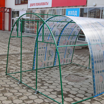 Каркас теплицы Крепыш, 4х3х2.1 м, профиль 40х20 мм, под поликарбонат