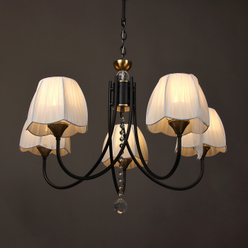 Люстра NH6442/5 ВК+СОР  5*40W E27 220V (d-655; h-460/715)  VERNER LIGHTING *1