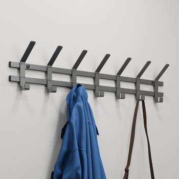 Вешалка настенная "Торонто 7" 820х168х85мм Графит ВНТ7 ГР ("ЗМИ") *1