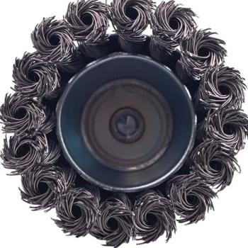 Щетка для дрели чашка крученая 75 мм VIRA