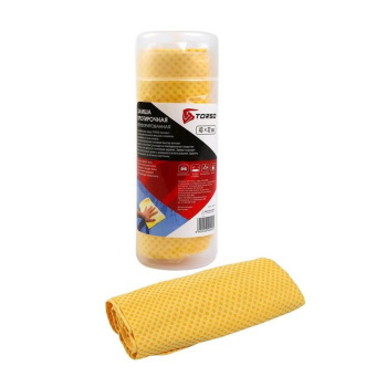 Замша протирочная в тубе TORSO, 43x32 см, перфорированная, МИКС 2642002