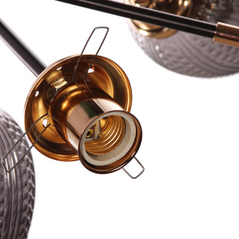 Люстра N5126/7 COFFEE+FGD Е27 1*40Вт ( h=510;d=770) VERNER LIGHTING *1