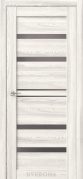 Дверь межкомнатная остекленная ЦАРГИ ПВХ Тампа Ривьера Айс/графит 700мм Аркада*1