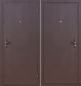 Дверь входная 2050х950х50 мм ПРОМЕТ Профи, правая, медный антик