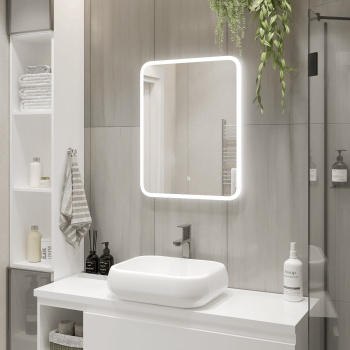 Зеркало /Agata/ "Бруно" 600*800 LED-подсветка, сенсорный выключатель *1
