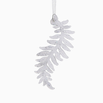 Украшение ёлочное "Морозная ветвь" 4,5х13 см, белый 5045000
