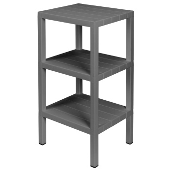 Этажерка пластм. "Nature" 3-х ур.: 3полки, в.0,725м,ш.0,384м,гл.0,33м Серый 434286111 "Бытпласт"*1/3 Этажерка пластм. "Nature" 3-х ур.: 3полки, в.0,725м,ш.0,384м,гл.0,33м Серый 434286111 "Бытпласт"*1/3