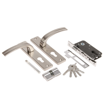 Замок врезной 61,5мм никель матовый 706К Нора-М *1/20