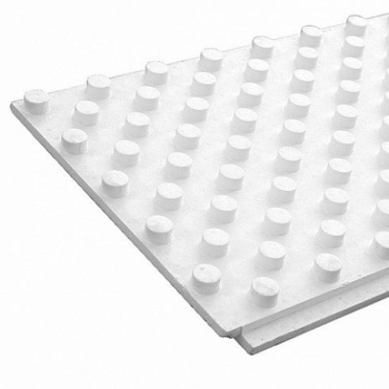 Мат для установки теплого водяного пола с фиксаторами ТермоПол, 915х515х50 мм