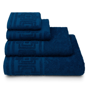 Полотенце махровое 70*130см Rhodes цв.19-4034 синий 350г/м2 ПЛ-3501-06355 *3/15