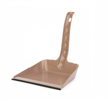 Совок для мусора пластм. с резинкой, высокая ручка Какао М9009 (ЗПИ "Альтернатива") *1/40