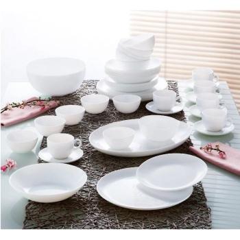 Тарелка стекло Luminarc "Diwali" мелк. d19см Белый N3603/D7358  *6/24