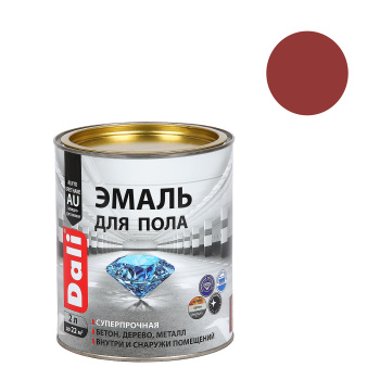 Эмаль алкидно-уретановая для пола красно-коричневая 2 л ДАЛИ (RAL3009) *1/3/192 Эмаль алкидно-уретановая для пола красно-коричневая 2 л ДАЛИ (RAL3009) *1/3/192