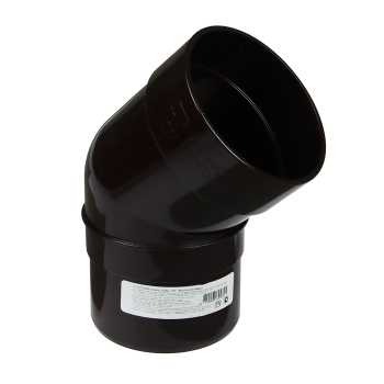 Колено трубы 80 мм ТехноНиколь, 135°, темно-коричневый