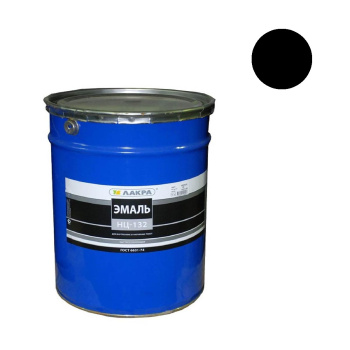 Эмаль НЦ-132 черная 17 кг Лакра *1/33