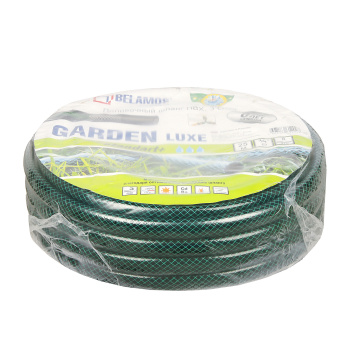 Шланг поливочный 25 м Belamos Garden Luxe, пластик, 3/4", армированный, зеленый