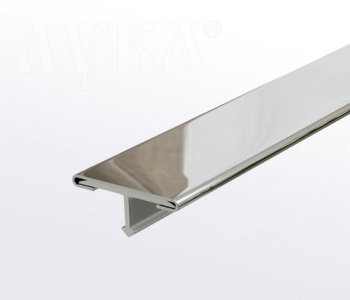 Т-образный профиль 20,7х9,0 полир.нерж.сталь, ЛС 10.НСП.2700.01 Лука *1