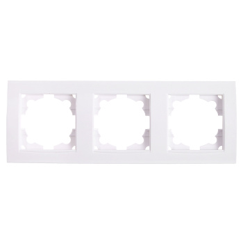 Рамка Бриллиант 3-м горизонт. белая UNIVersal 7947489
