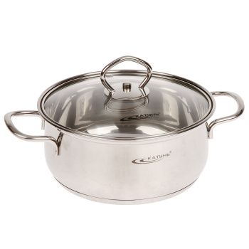 Набор кастрюль нерж. "Катунь" "Лира" 6пр.:1,6л+2,2л+3,2л термор.дно, Ст.кр. КТ-CP-001 *1/2 Набор кастрюль нерж. "Катунь" "Лира" 6пр.:1,6л+2,2л+3,2л термор.дно, Ст.кр. КТ-CP-001 *1/2