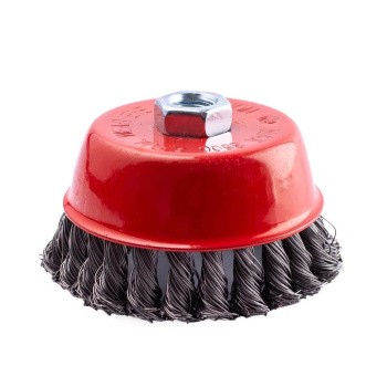 Щетка для УШМ чашка М14 крученая 100мм VIRA (арт.576100) *1