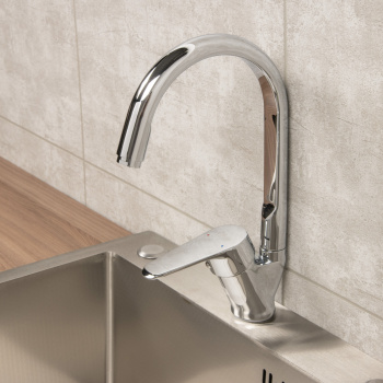 Смеситель для кухни Potato P5109 высокий излив *1/10