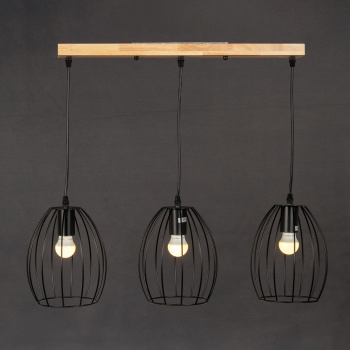 Люстра IL1011-3LL-05 BK 40Вт Е27 S=18м2  *1