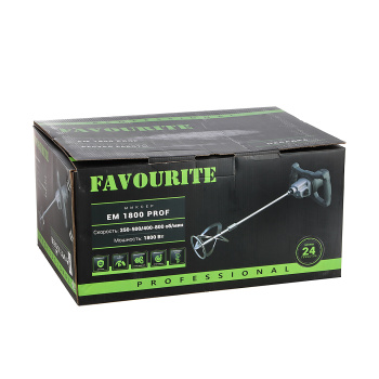 Дрель-миксер 1800Вт 2скор.250-500/400-800об/мин 200Нм регул.скор. М14 EM 1800 PROF FAVOURITE *1/2