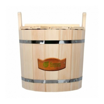 Запарник 15 л. с крышкой, липа, "Банные штучки" в кор./1