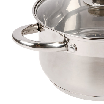 Кастрюля нерж. "Катунь" "Диана" 4,2л d22см термораспред. дно, Стекл. кр. KT01-D-40 *1/4 Кастрюля нерж. "Катунь" "Диана" 4,2л d22см термораспред. дно, Стекл. кр. KT01-D-40 *1/4