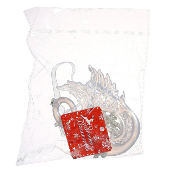 Украшение ёлочное "Лебедь величие блеск" 10х11 см, белый 6953982