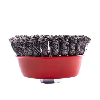 Щетка для УШМ чашка М14 крученая 100мм VIRA (арт.576100) *1