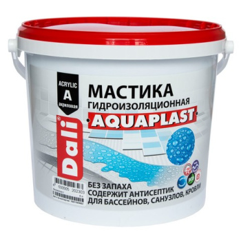 Мастика акриловая 5 л Dali Aquaplast, гидроизоляционная Мастика акриловая 5 л Dali Aquaplast, гидроизоляционная