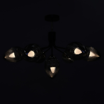 Люстра N5126/7 COFFEE+FGD Е27 1*40Вт ( h=510;d=770) VERNER LIGHTING *1