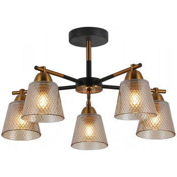 Люстра IL8226-5COU-79 BK GD Е27 60Вт S=30м2    *1