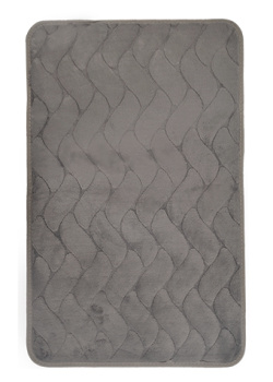 Коврик д/ванной Aquadomer  "Marina" (50см х 80см) Серый АМ002  *1/50