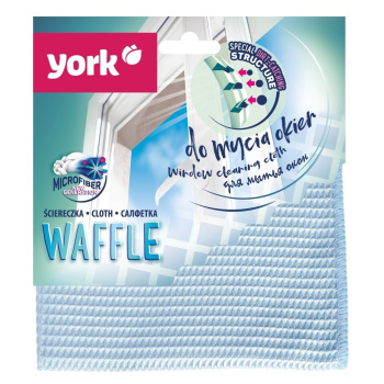 Салфетка для уборки д/окон микрофибра "WAFFLE" 35х35см 026280 "York" *1/24