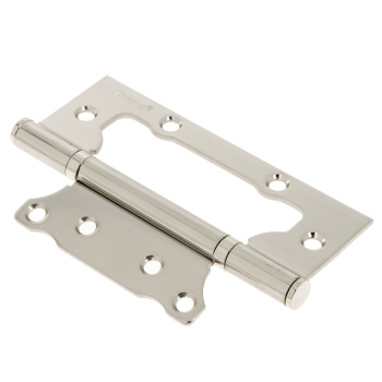 Петля без врезки 125*75*2,5мм НИКЕЛЬ матовый NIS (комплект 2шт.) AVERS *1/6/48