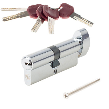 Механизм врезной 80(40/40)-С хром ключ/вертушка ZM-С-CR Code Deco*1/12/48