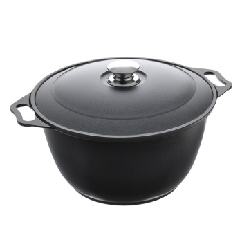 Кастрюля алюм. литая а/приг. Kukmara "Традиция" 4,0л металл.кр. к40а (Кукмор) *1/3