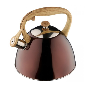 Чайник нерж. со свистком 2,5л д/ИНДУКЦ плит Шоколад КТ-143 "Катунь" *1/12 Чайник нерж. со свистком 2,5л д/ИНДУКЦ плит Шоколад КТ-143 "Катунь" *1/12