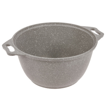 Кастрюля алюм. литая а/приг. Kukmara "Мраморная" светлый 3,0л Стекл.кр. кмс32а (Кукмор) *1/3