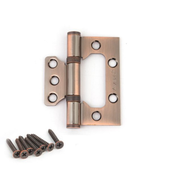 Петля без врезки 75*63*2,5мм МЕДЬ AC (комплект 2шт.) AVERS *1/6/48