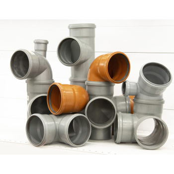 Отвод Ø 110 мм 45° с левым выходом Ø 50 мм *1/15