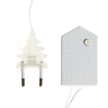 Гирлянда «Нить» Luazon Lighting, 5 м, 8 режимов, теплый белый, прищепки, 30 LED, IP20, 220 В