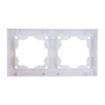 Рамка "Бриллиант" 2-м горизонт. белая UNIVersal 7947465 *10/400