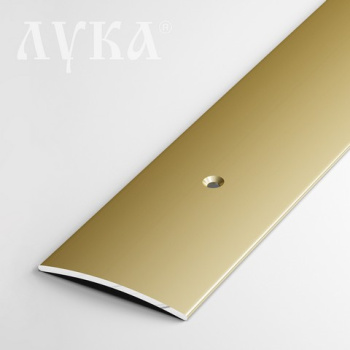 Порог-стык одноуровневый 44.5х1350 мм Лука ПС 04, золото люкс